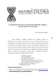 ARTE & MANHA DA CAPOEIRA - GT Nacional de História Cultural