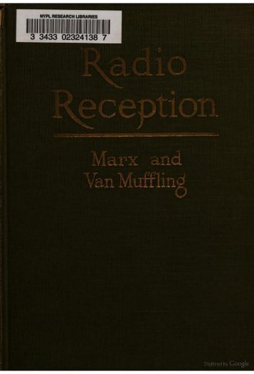 Radio reception - Antique Clock & Radio Reference Materials