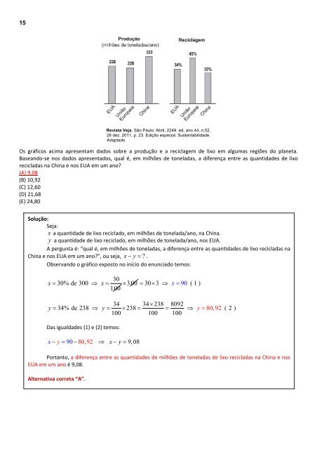 Escriturário Banco do Brasil 2012 – (CESGRANRIO) Solução e ...