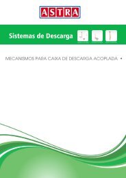 Mecanismo para caixa de descarga acoplada - Astra