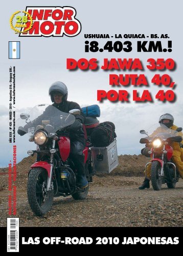 DOS JAWA 350 RUTA 40, POR LA 40 ¡8.403 KM.! - Jawa Argentina