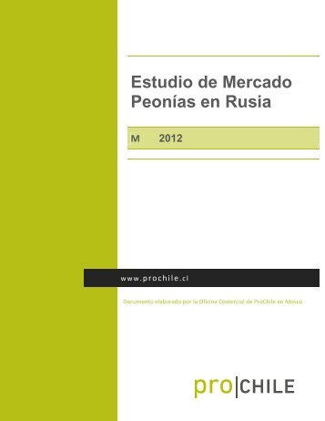 2012 Estudio de Mercado Peonías - ProChile