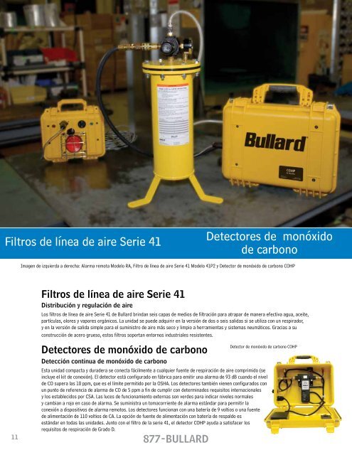 Protección respiratoria y productos para la calidad del aire - Bullard