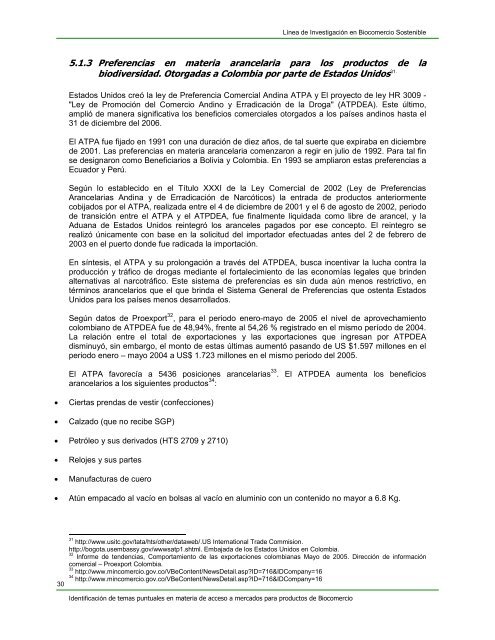 Línea de Investigación en Biocomercio Sostenible ... - CAF