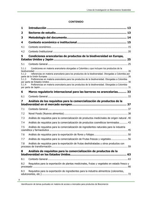 Línea de Investigación en Biocomercio Sostenible ... - CAF