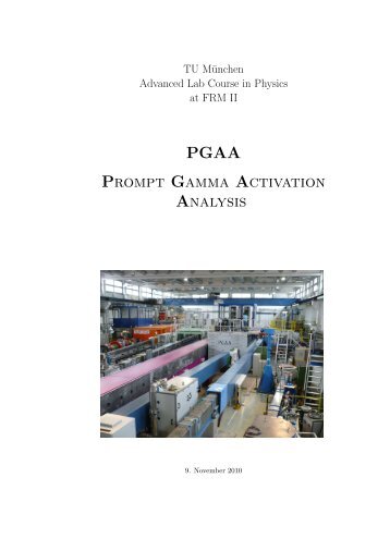 PGAA Prompt Gamma Activation Analysis - TUM