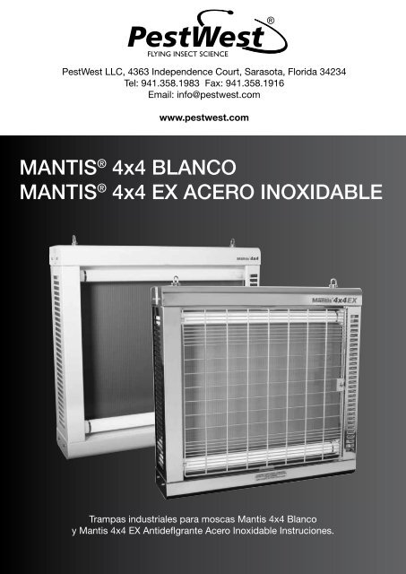 MANTIS® 4x4 BLANCO MANTIS® 4x4 EX ... - PESTWEST.COM