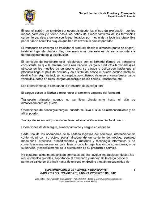 LOGISTICA PORTUARIA.pdf - Superintendencia de Puertos y ...