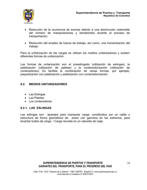 LOGISTICA PORTUARIA.pdf - Superintendencia de Puertos y ...