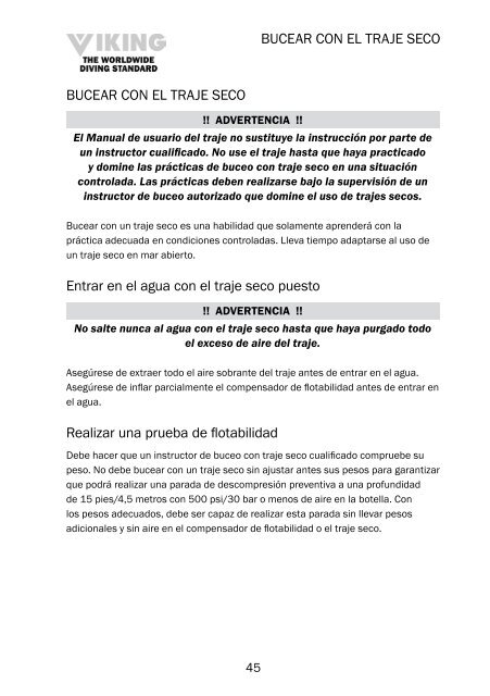 manual de usuario del traje seco - Ansell Protective Solutions