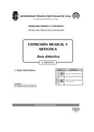 expresión musical y artistica - Universidad Técnica Particular de Loja