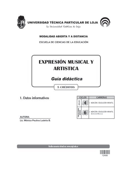 expresión musical y artistica - Universidad Técnica Particular de Loja
