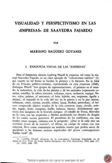 Visualidad y perspectivismo en las empresas de Saavedra