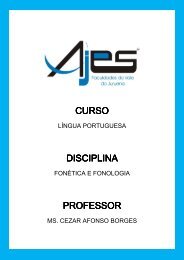 CURSO DISCIPLINA PROFESSOR - Pos.ajes.edu.br - AJES