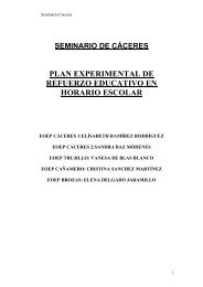 SEMINARIO DE CÁCERES - Recursos