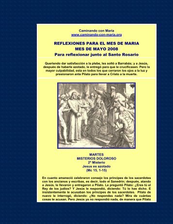 Segundo misterio. Jesus es azotado. Mc 15, 1-15