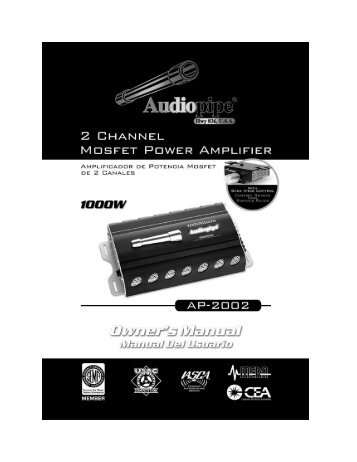 Page 1 2 CHANNEL MÜEFET POWER AMPLIFIER AMFLIFICADDR ...