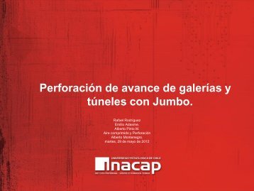 Presentación Perforación con Jumbo en galería.