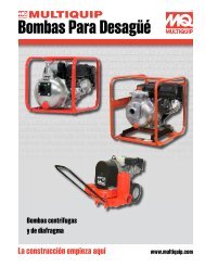 Bombas Para Desagüé - Multiquip Inc.