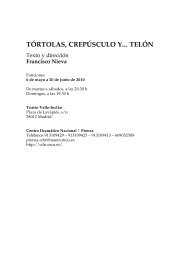 Tórtolas, Crepúsculo y… Telón - Centro Dramático Nacional