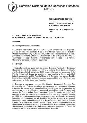 Comisión Nacional de los Derechos Humanos México