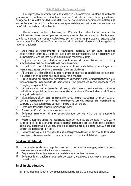 Guía Práctica de Ecología Urbana - Cuidemos Nuestra Argentina