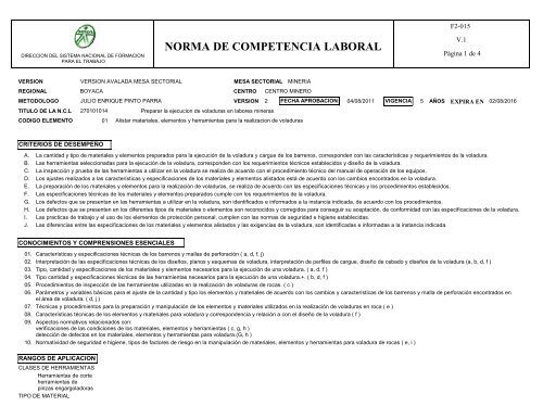 NORMA DE COMPETENCIA LABORAL - Sena