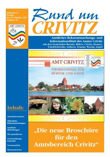 Rund um CRIVITZ - Amt Crivitz