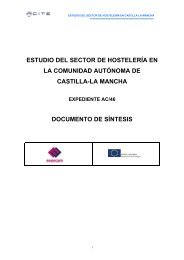 Estudio del sector de la Hostelería en Castilla La Mancha