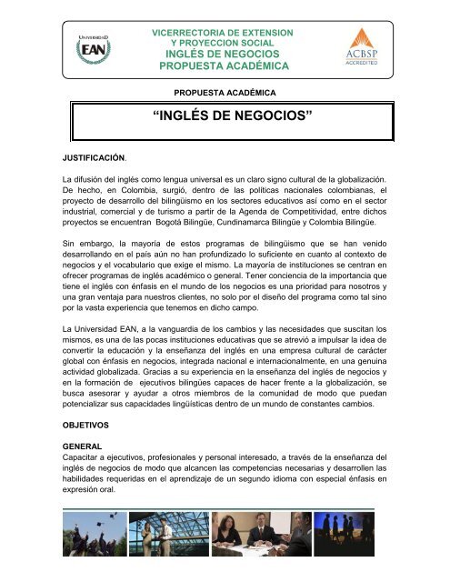 Syllabus Curso Ingles De Negocios Doc