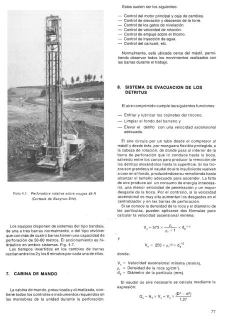 Perforaciòn rotativa con triconos.pdf - Secretaria de Estado Minería