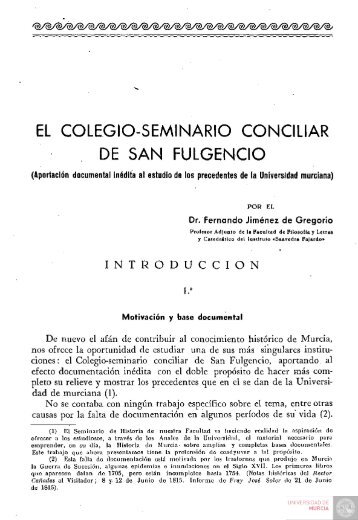 N 7 El Colegio-Seminario Conciliar de San Fulgencio.pdf - Digitum ...