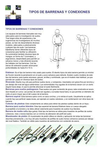 01.02 Tipos de Barrenas y conexiones - Analab, SA