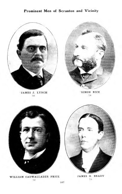 Prominent men : Scranton and vicinity, Wilkes-Barre and vicinity ...