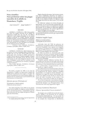 insectiles de la alfalfa en - revista peruana de entomologia