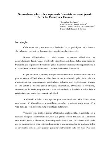 Novos olhares sobre velhos aspectos da Geometria nos ... - Cereja