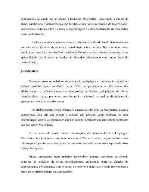 Novos olhares sobre velhos aspectos da Geometria nos ... - Cereja