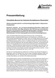 Pressemitteilung Chemdelta Bavaria bei Industrie ... - Alzchem