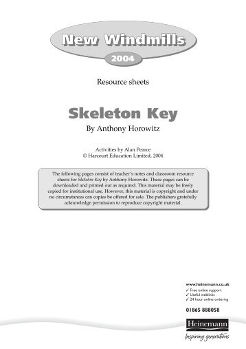 Skeleton Key Teaching resource sheets - Pearson Schools