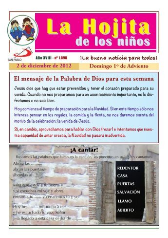 La Hojita de los niños - Editorial SAN PABLO