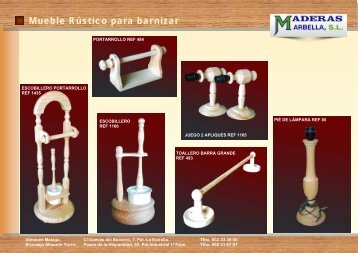 Mueble Rústico para barnizar - Maderas Marbella, SL.