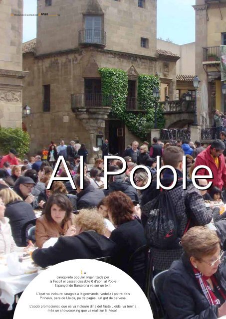 Tasta Lleida al Poble Espanyol Tasta Lleida al ... - Aplec del Caragol