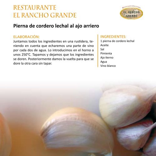 libro de recetas - Hostecor