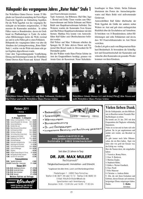 Nr. 3 · März 2011 · 39. Jahrgang Informationsblatt ... - Amt Eggebek