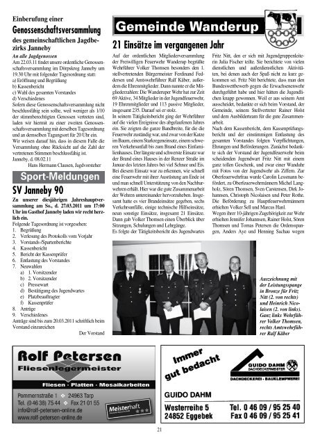 Nr. 3 · März 2011 · 39. Jahrgang Informationsblatt ... - Amt Eggebek