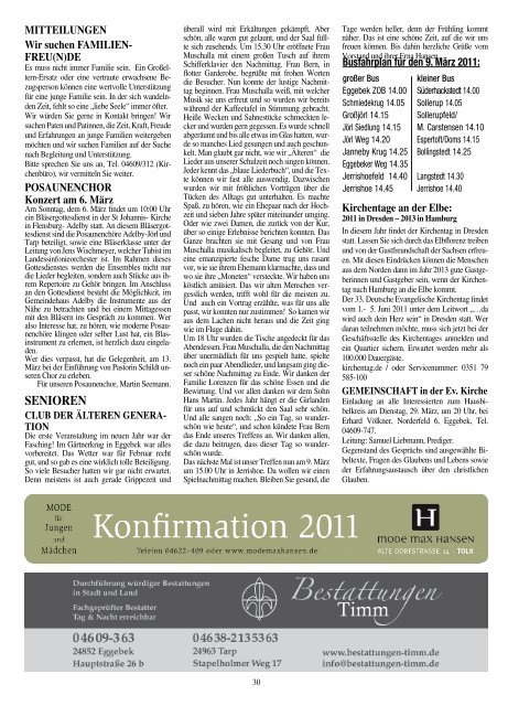 Nr. 3 · März 2011 · 39. Jahrgang Informationsblatt ... - Amt Eggebek