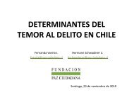 Determinantes del temor al delito en Chile - Fundación Paz ...