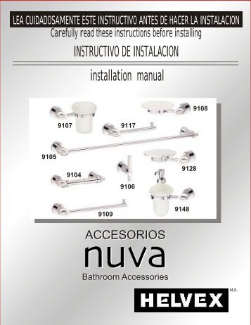 INSTRUCTIVO DE INSTALACION installation manual - Helvex