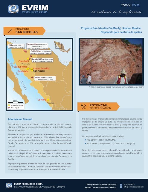 La evolución de la exploración - Evrim Resources Corp.