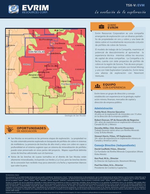 La evolución de la exploración - Evrim Resources Corp.